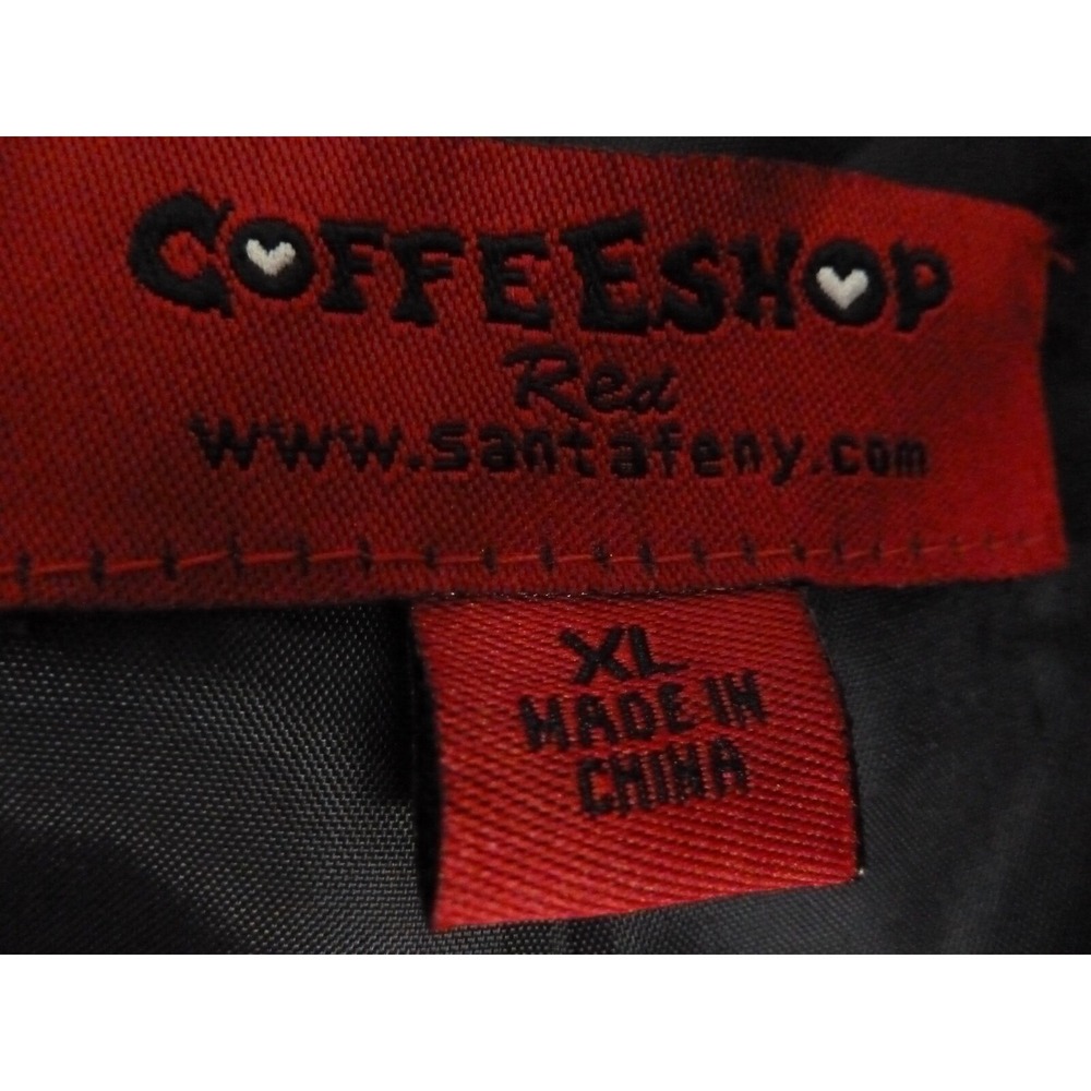 *COFFEE SHOP SANTA FE NY Sz XL Plaid Belted Back Barn Jacket Short Country* - Picture 5 of 7